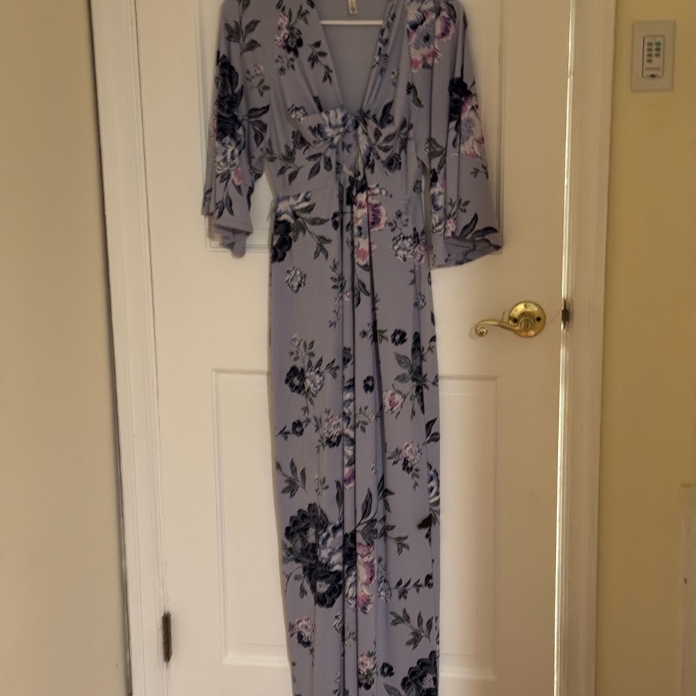 Jessica Simpson Wrap Kimono Sleeve Maternity Dress